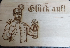 Schneidbrett-Glückauf