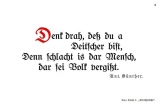 Leinwand -Denk dra-