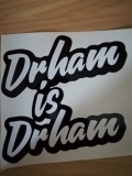 Aufkleber ,,Drham Schrift