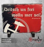 Schiefertafel-Deitsch un frei-rot